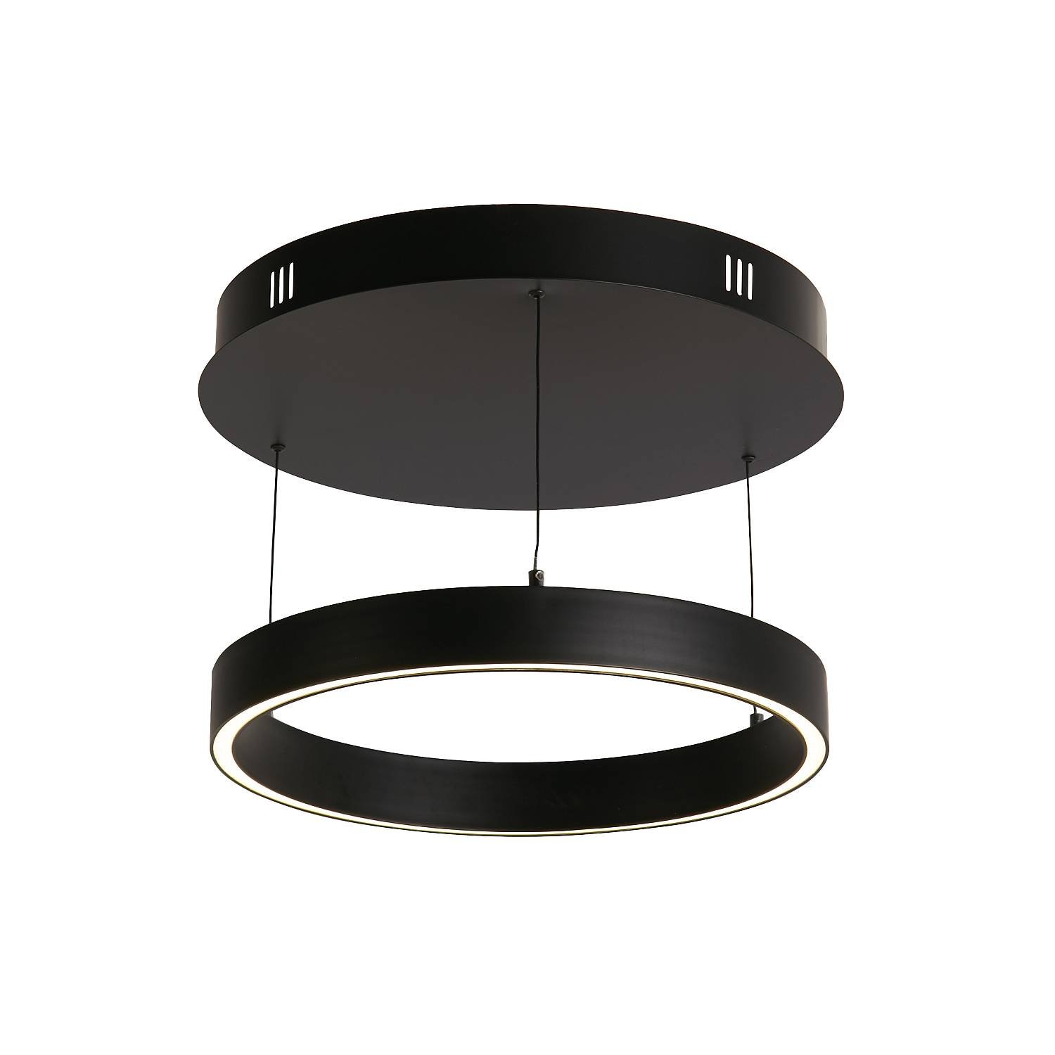 Lampadario Moderno Layla Acciaio Nero Alluminio Led 28,65W 2700-3000-4000K 30410BK