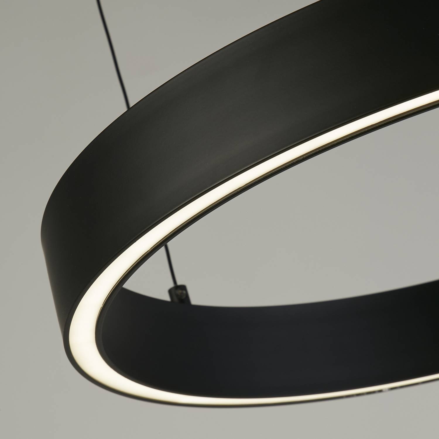 Lampadario Moderno Layla Acciaio Nero Alluminio Led 28,65W 2700-3000-4000K 30410BK