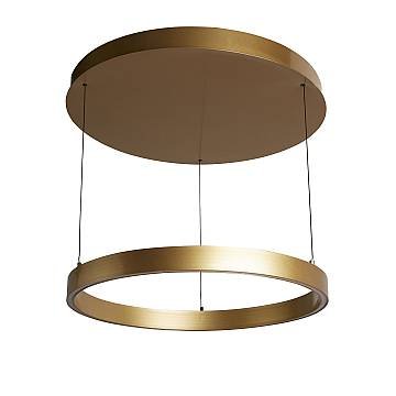 Lampadario Moderno Layla Acciaio Oro Alluminio Led 40,88W 2700-3000-4000K