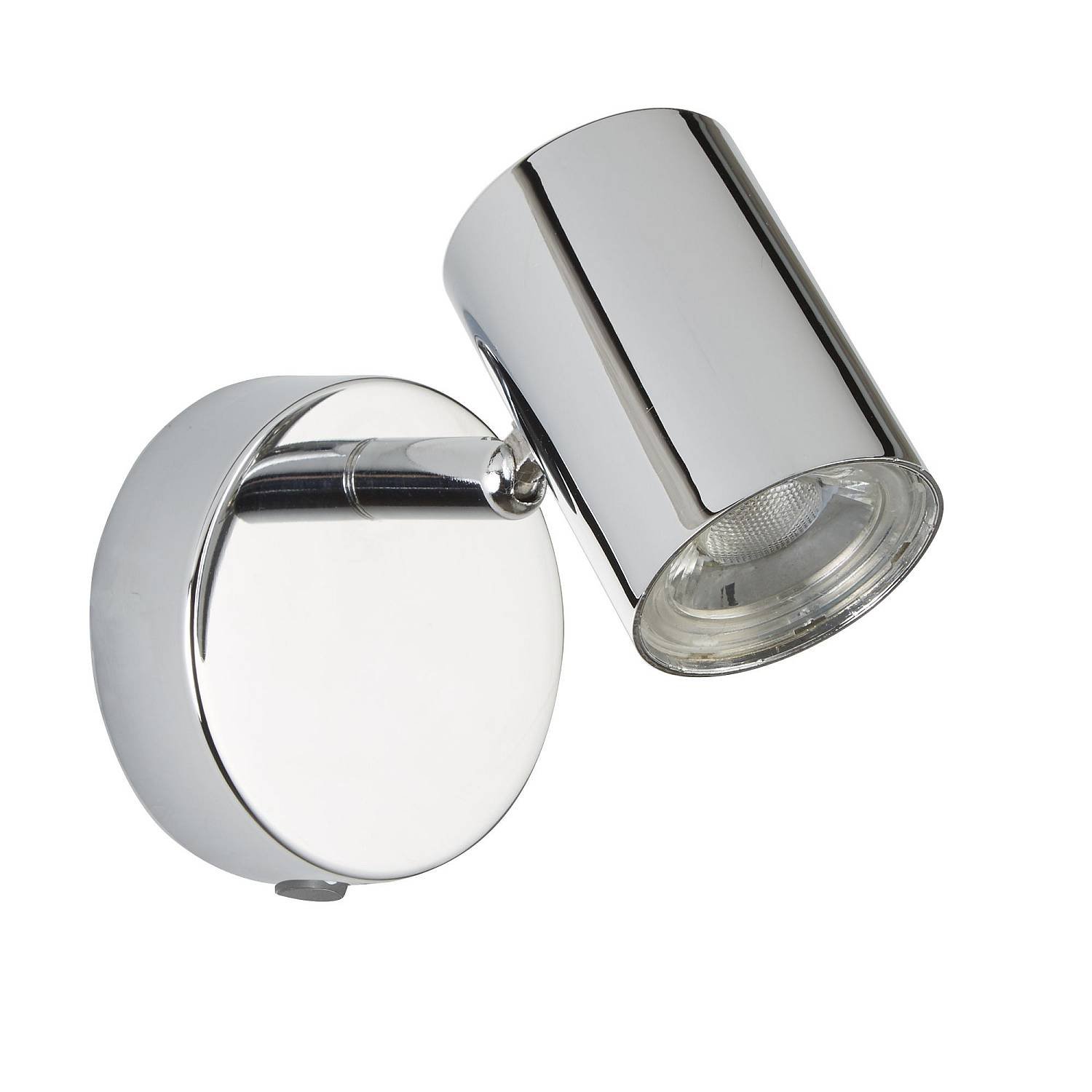 Plafoniera Contemporanea Rollo Acciaio Cromo Vetro Trasparente Led 4,3W 3000K 3171CC
