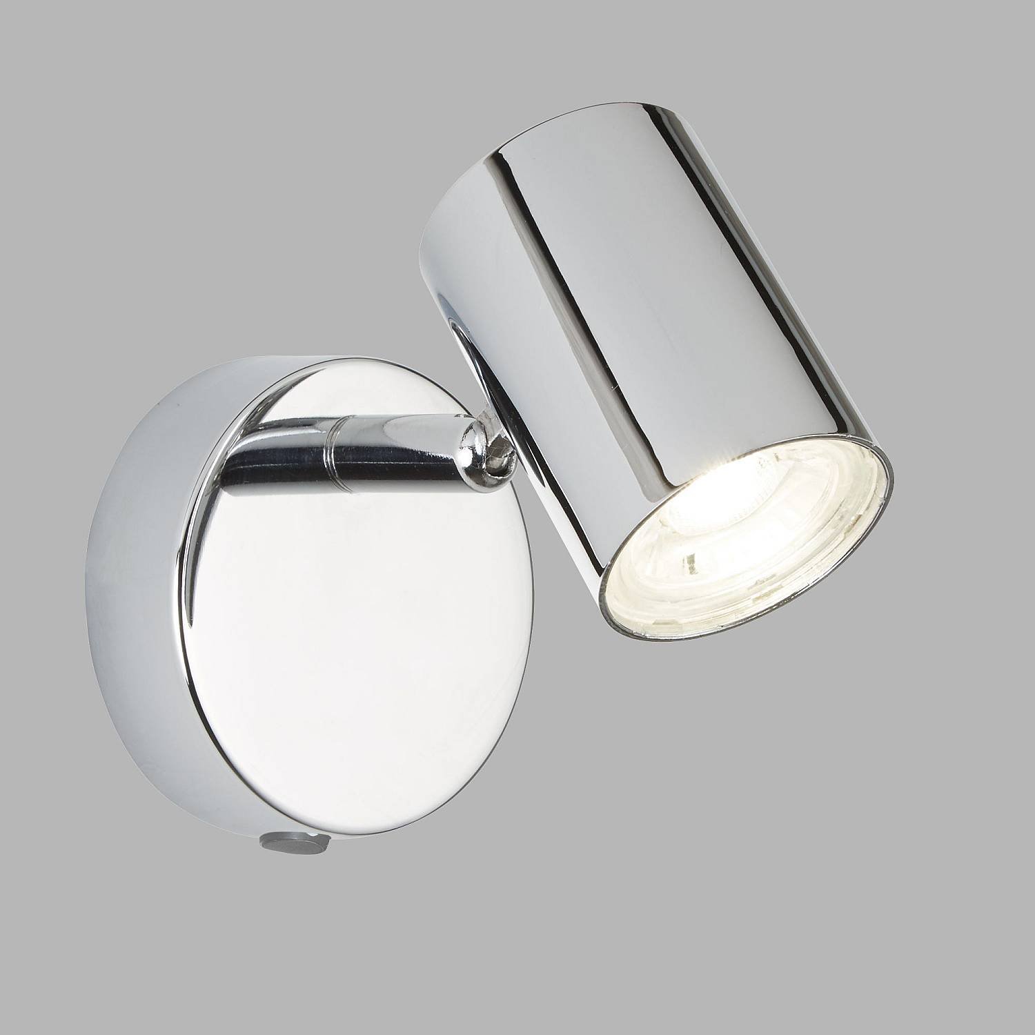 Plafoniera Contemporanea Rollo Acciaio Cromo Vetro Trasparente Led 4,3W 3000K 3171CC