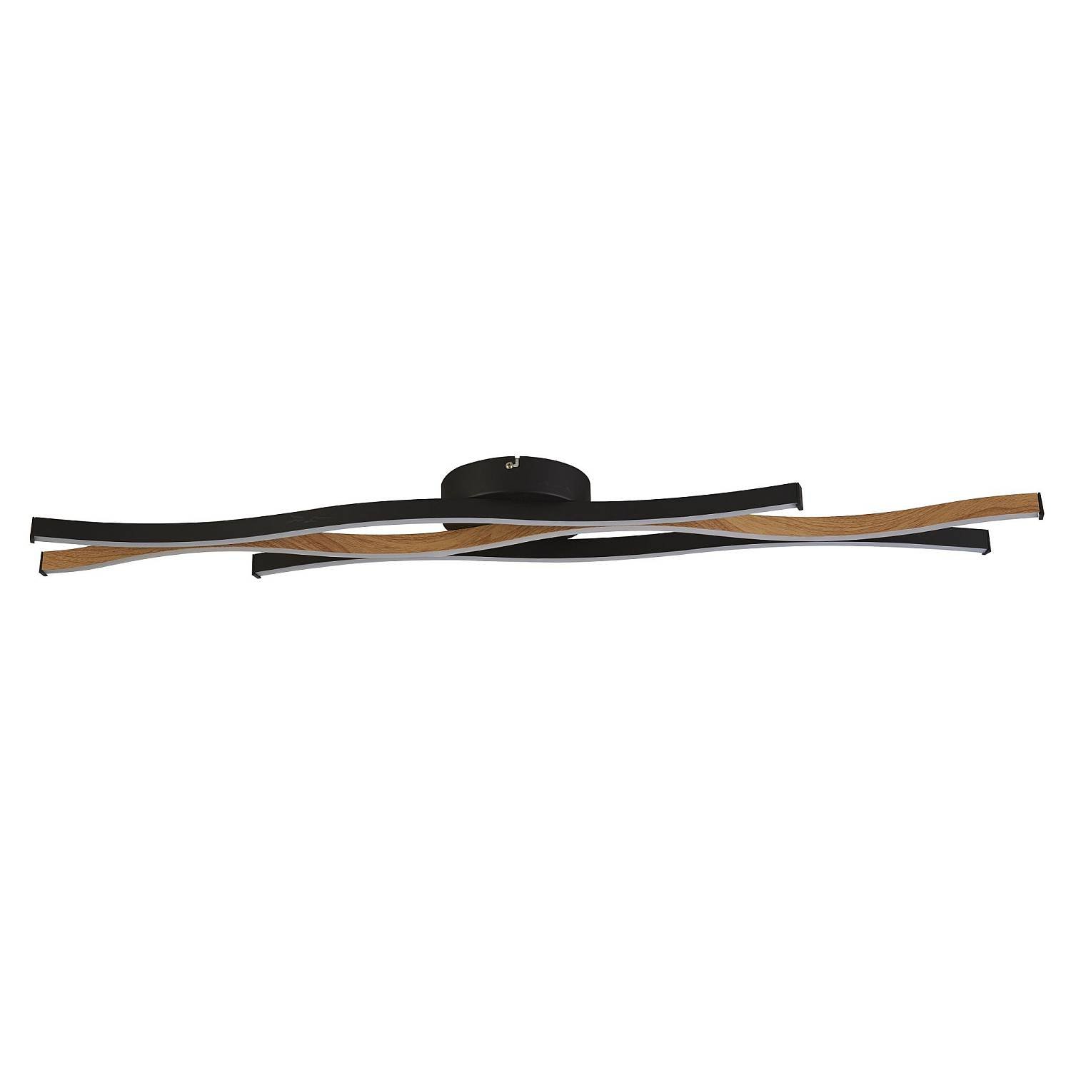 Plafoniera Moderno Fioritura Acciaio Nero Alluminio Led 38W 2300 - 3000 - 4000K 32103-1BK