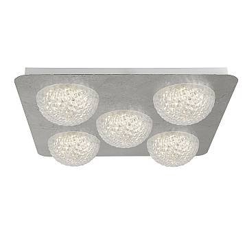 Plafoniera Celestia Acciaio Argento Policarbonato Bianco Led 6,5W 3000K Plafoniera Celestia Acciaio Argento Policarbonato Bianco Led 6,5W 3000K