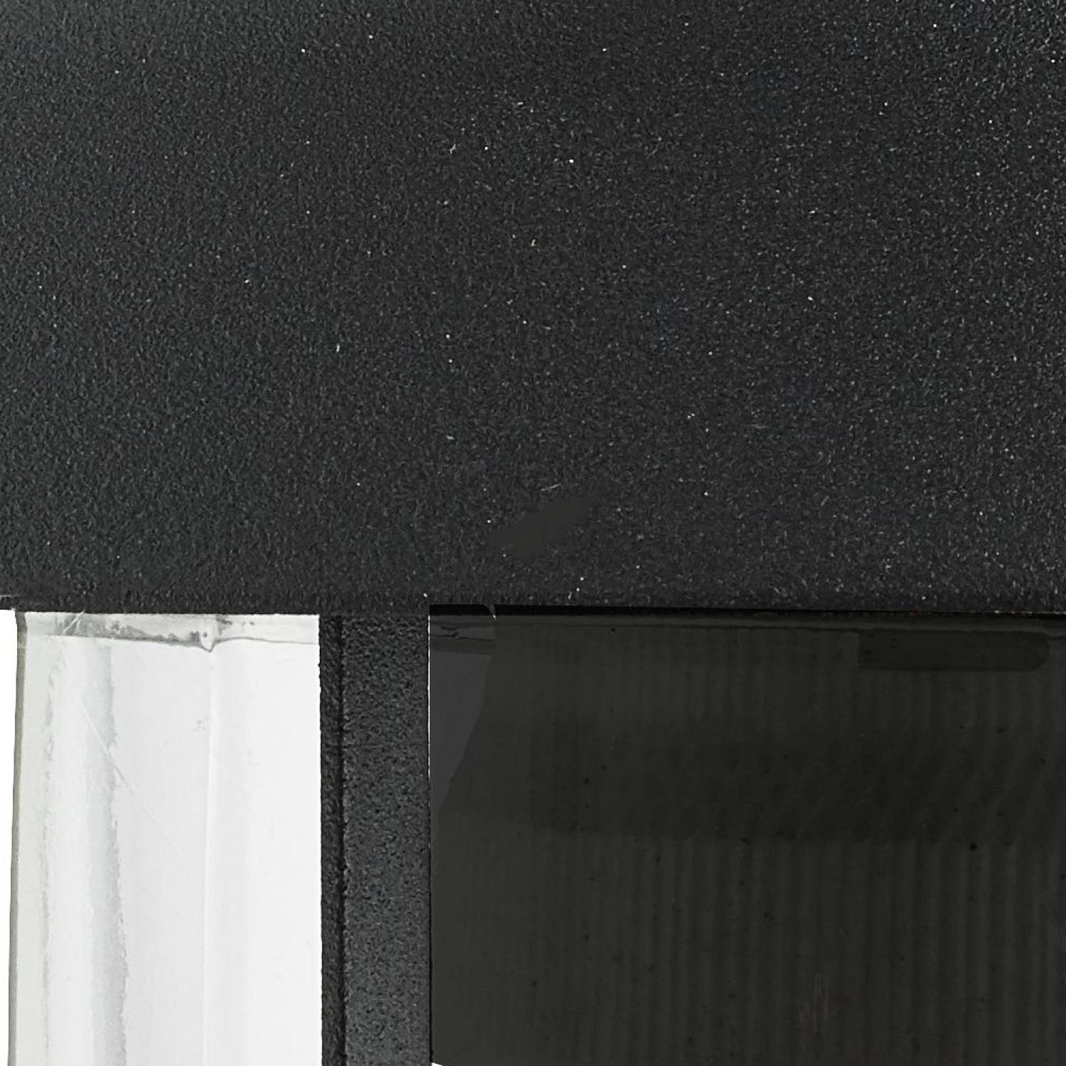 Applique Classica Toronto Acciaio Nero Vetro Trasparente 1 Luce E27 3291BK