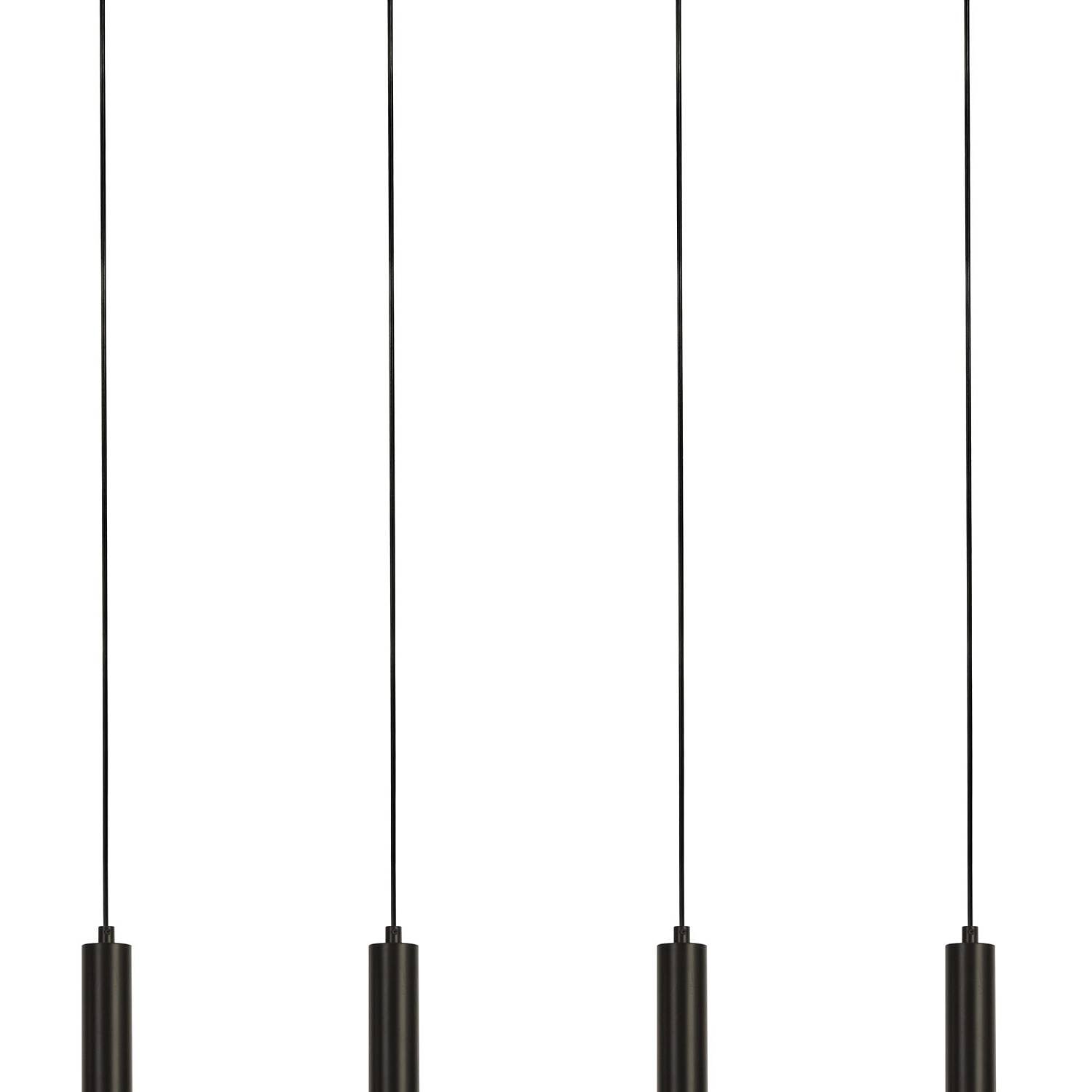 Lampadario Contemporaneo Dulwich Acciaio Nero 4 Luci E27 35720-4BK