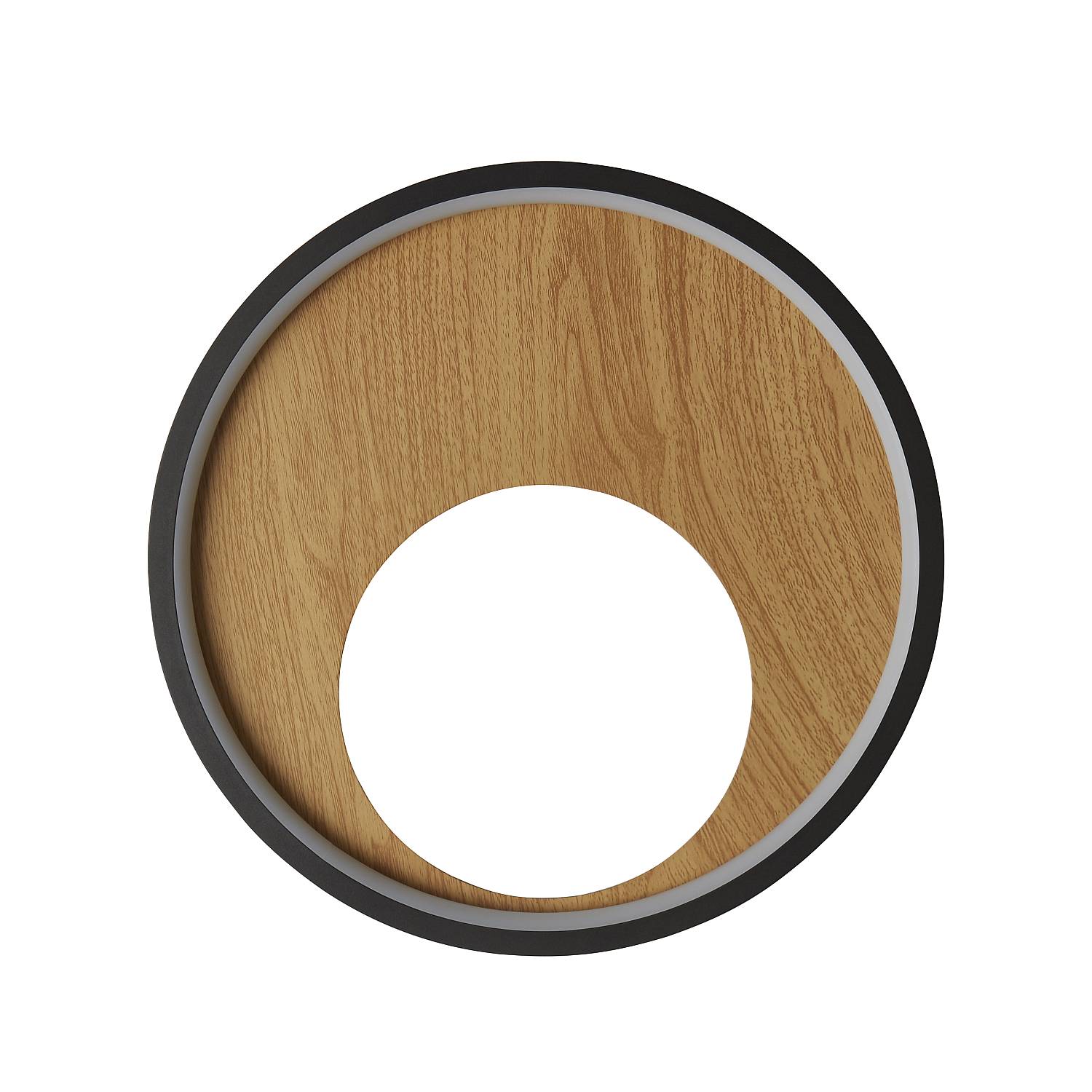 Applique Contemp Curiosità Acciaio Nero Policarbonato Marrone Led 11W 3000K 36303-1BK