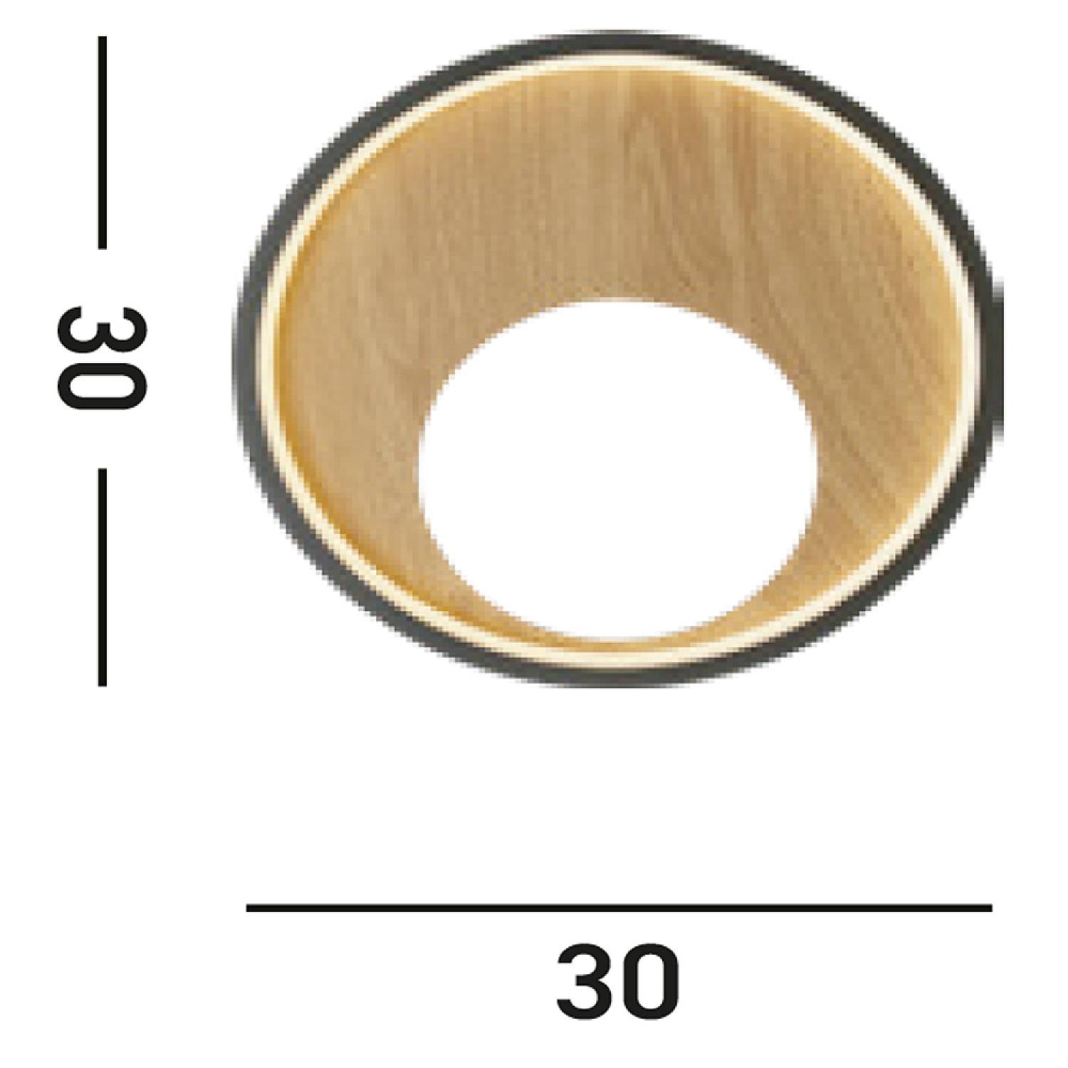 Applique Contemp Curiosità Acciaio Nero Policarbonato Marrone Led 11W 3000K 36303-1BK
