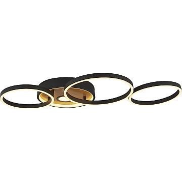 Plafoniera Moderno Curiosità Acciaio Nero Policarbonato Marrone Led 40W 3000K Plafoniera Moderno Curiosità Acciaio Nero Policarbonato Marrone Led 40W 3000K