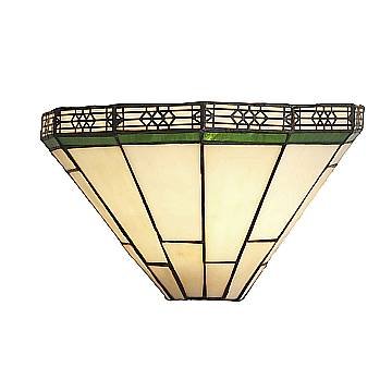 Applique Classica New York Acciaio Nero Vetro Verde 1 Luce E14 Applique Classica New York Acciaio Nero Vetro Verde 1 Luce E14