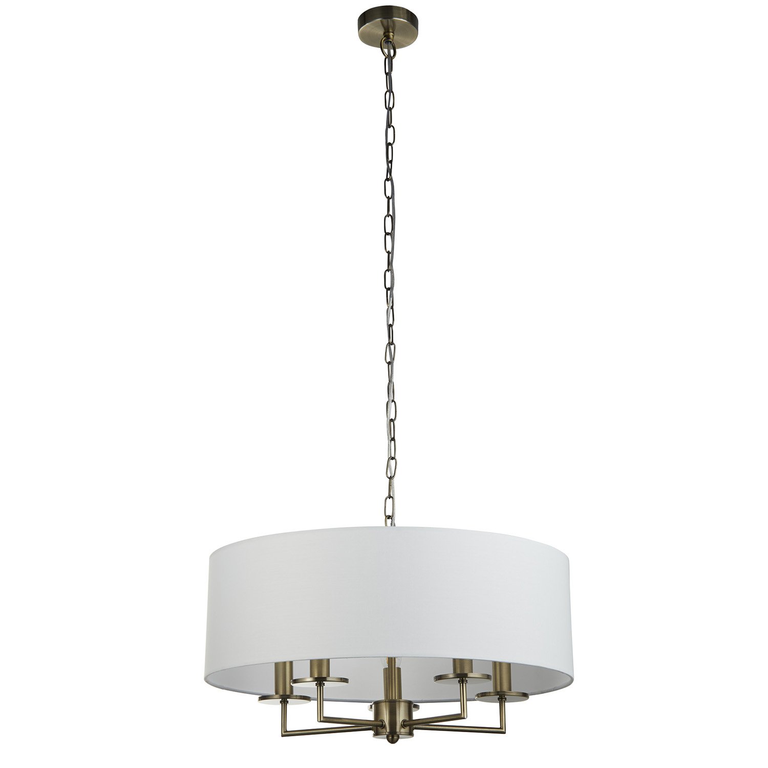 Lampadario Contemporaneo Knightsbridge Acciaio Ottone 5 Luci E14 4785-5AB