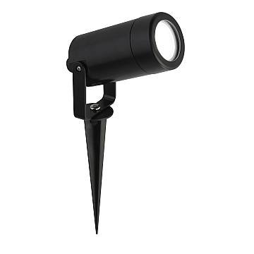 Faretto Picchetto Moderno Spikey Policarbonato Nero Trasparente 1 Luce Gu10 Faretto Picchetto Moderno Spikey Policarbonato Nero Trasparente 1 Luce Gu10