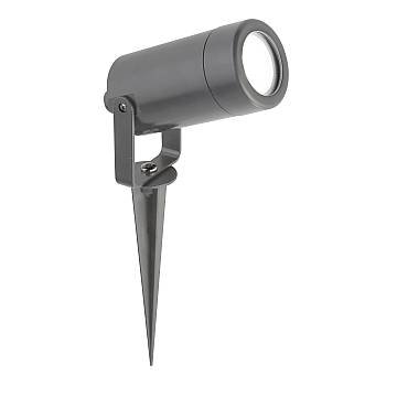 Faretto Picchetto Moderno Spikey Policarbonato Grigio Trasparente 1 Luce Gu10 Faretto Picchetto Moderno Spikey Policarbonato Grigio Trasparente 1 Luce Gu10