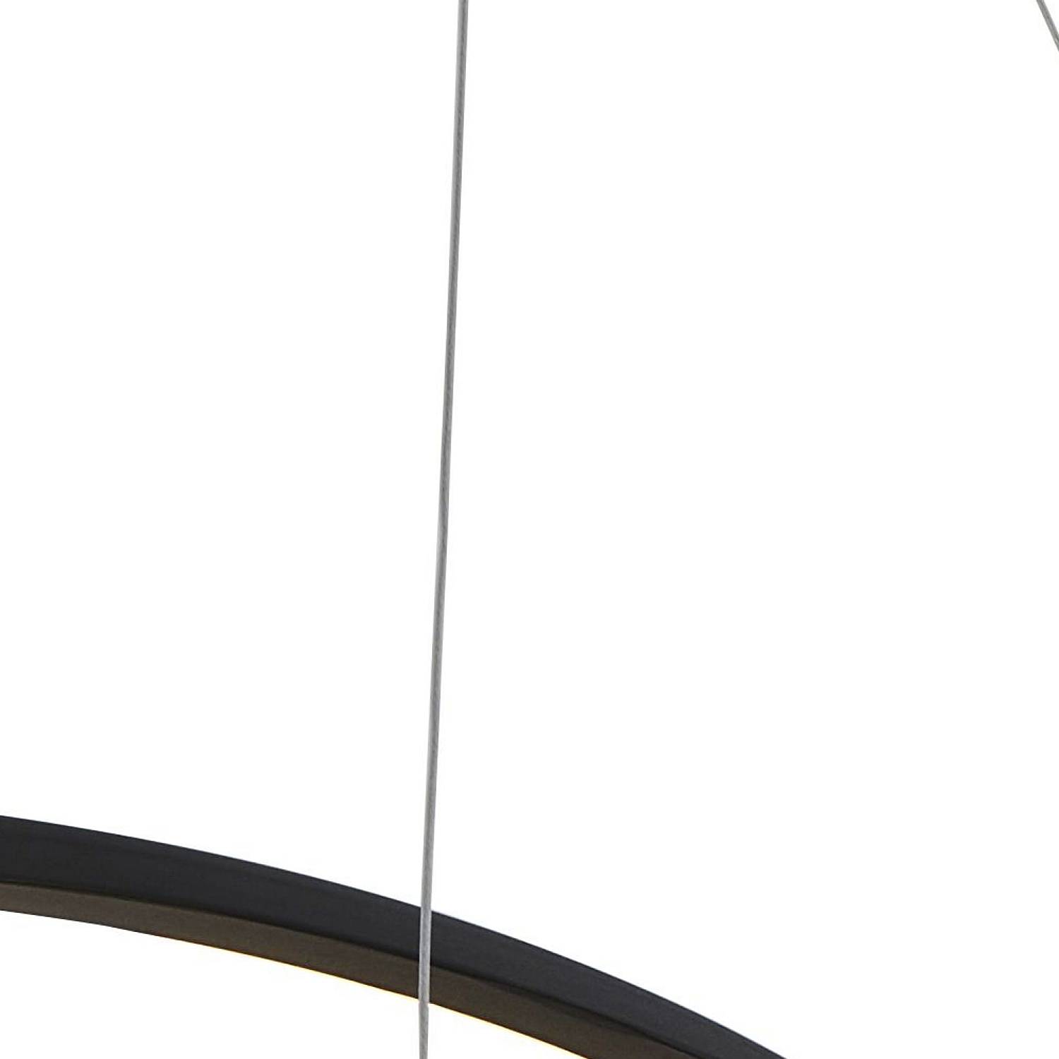 Lampadario Moderno Vortice Ii Acciaio Nero Silicone Bianco Led 41,13W 3000K 51871-1BK