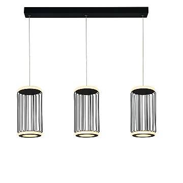 Lampadario Contemporaneo Circolo Alluminio Bianco Silicone Nero Led 35W 3000K