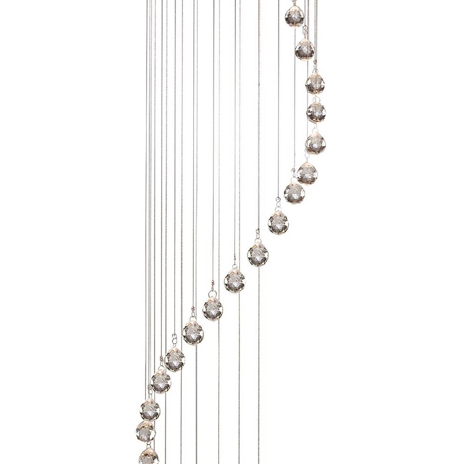 Sospensione Contemporanea Corrider Acciaio Cromo Vetro 1 Luce Gu10 5742CC