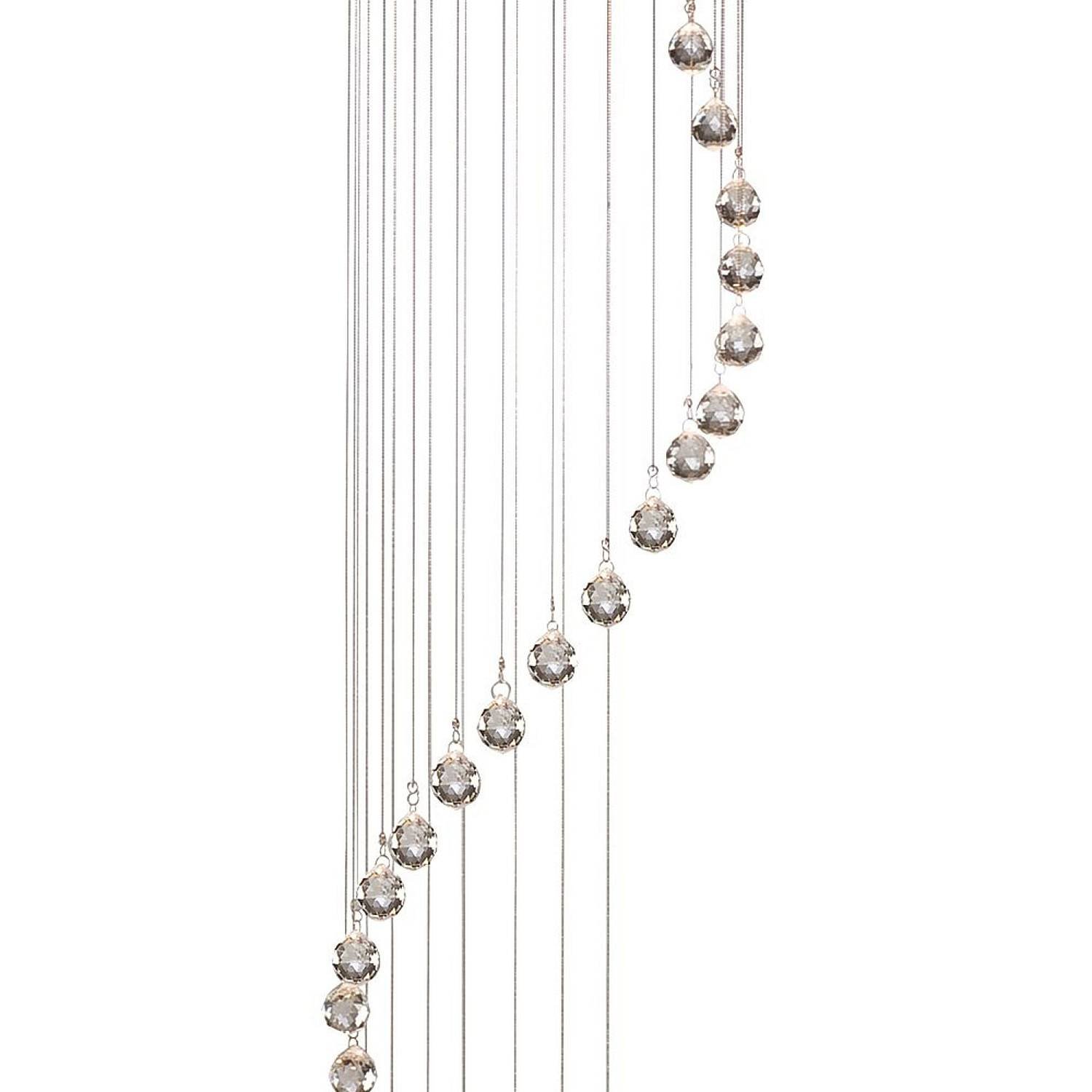 Sospensione Contemporanea Corrider Acciaio Cromo Vetro 1 Luce Gu10 5742CC