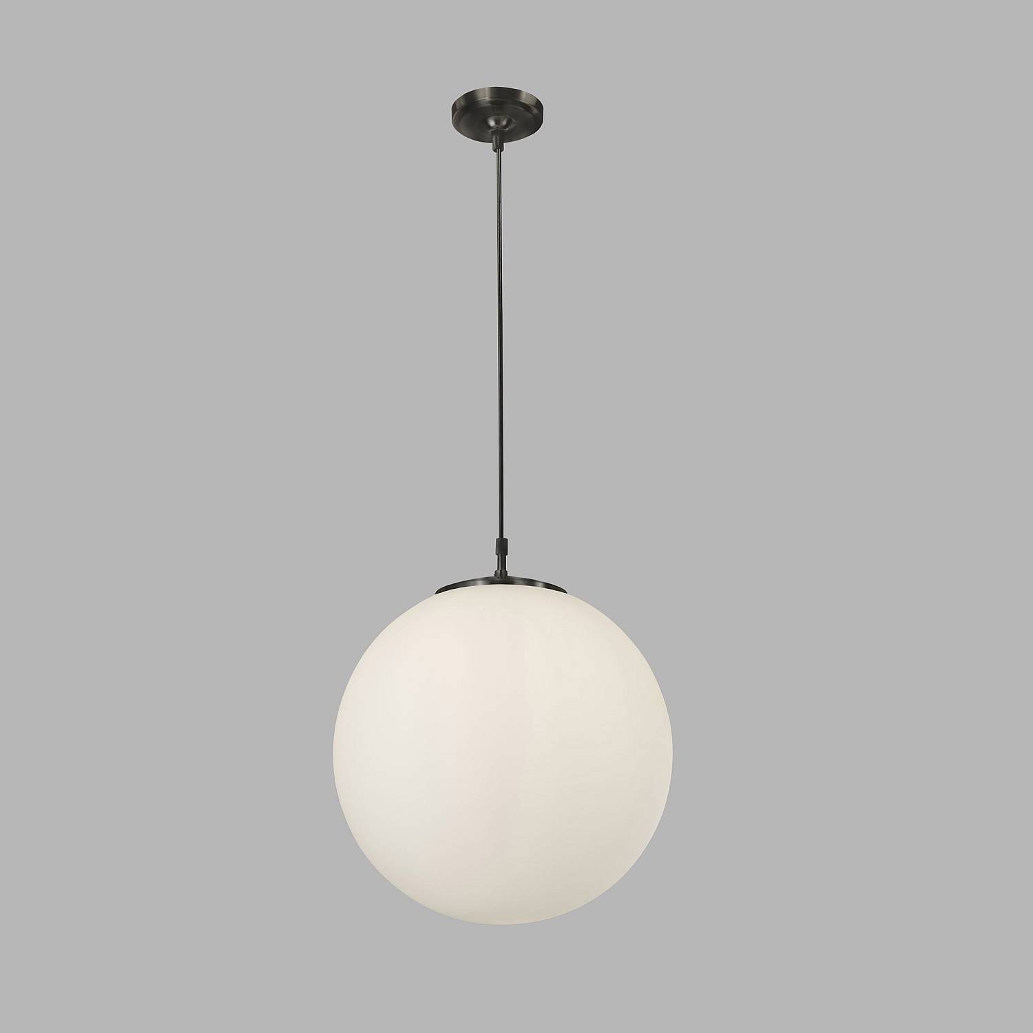 Sospensione Contemporanea Atomo Acciaio Nero 1 Luce E27 D40Cm 6099