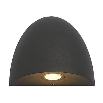Applique Moderna Sentinella Alluminio Nero Vetro Trasparente Led 3,48W 3000K Applique Moderna Sentinella Alluminio Nero Vetro Trasparente Led 3,48W 3000K
