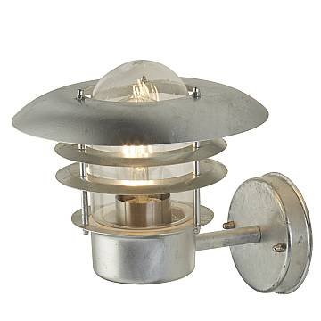 Applique Contemporanea Corrado Acciaio Argento Vetro Trasparente 1 Luce E27 Applique Contemporanea Corrado Acciaio Argento Vetro Trasparente 1 Luce E27