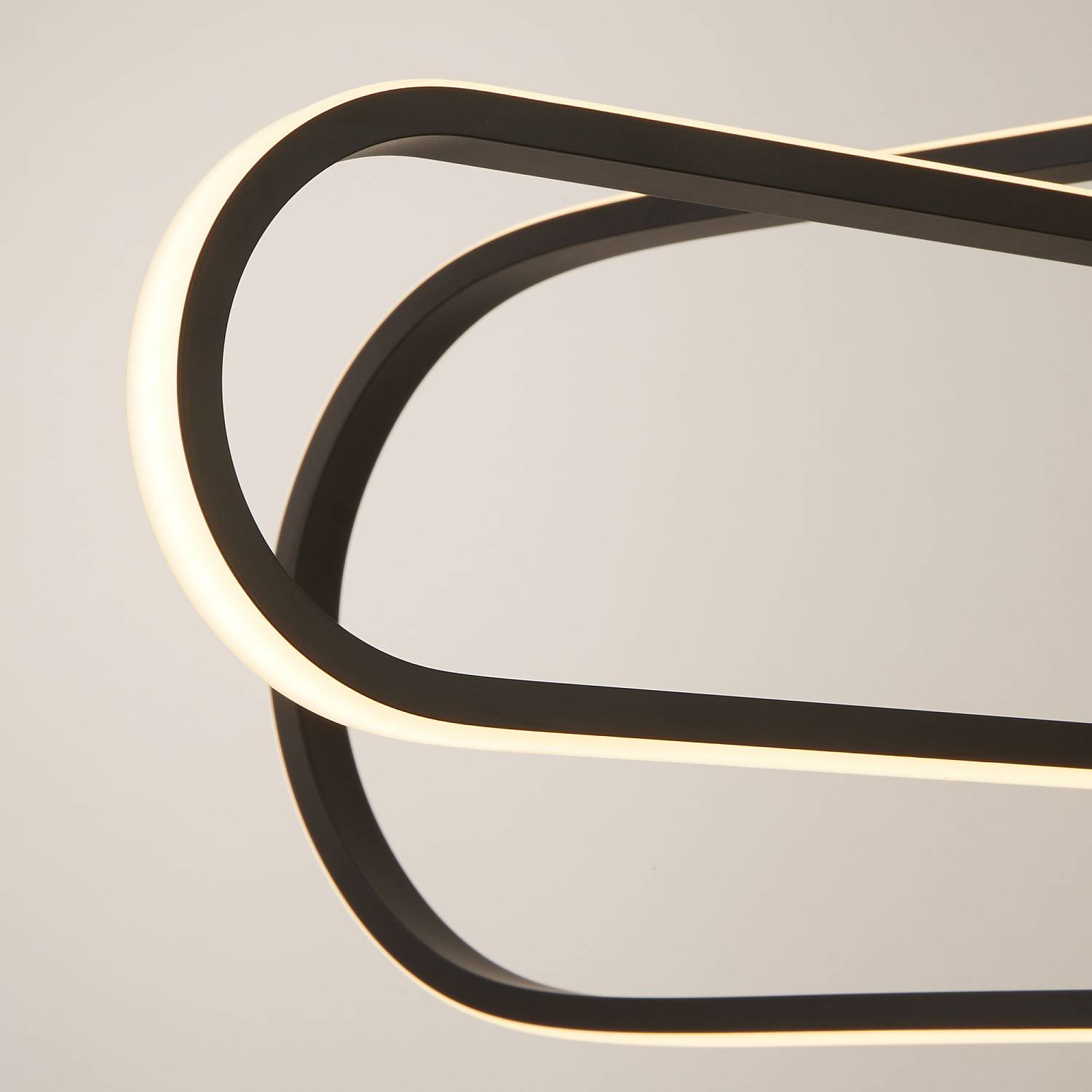 Lampadario Moderno Clip Acciaio Bianco Nero Led 52,44W 3000 - 4500 - 6500K 61775BK