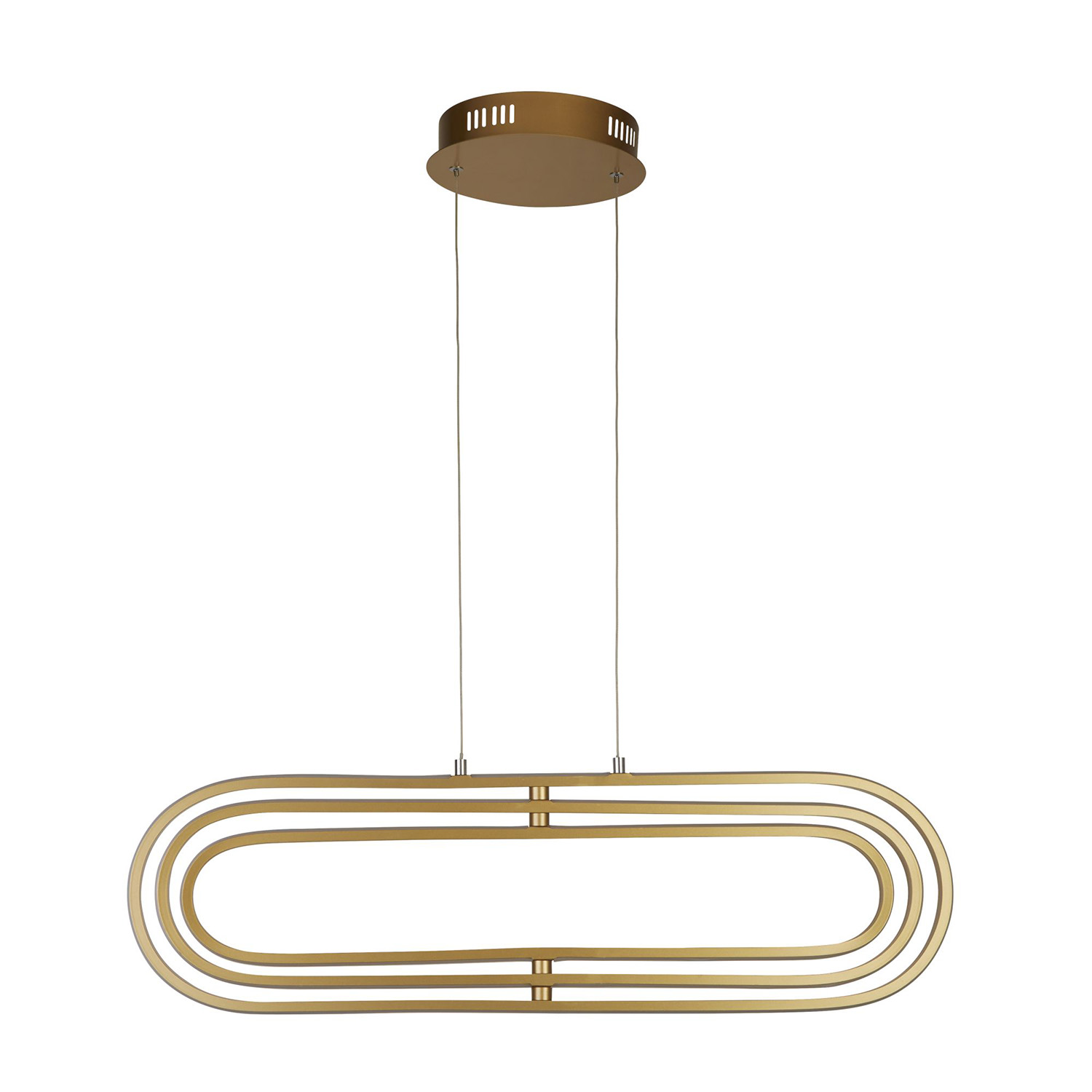 Lampadario Moderno Clip Acciaio Oro Bianco Led 52,51W 3000 - 4500 - 6500K 61775GO