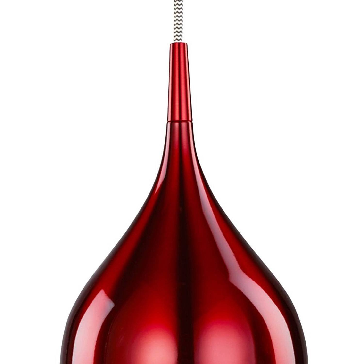 Lampadario Contemporaneo Vibrante Alluminio Rosso 12 Luci E14 6461-12RE