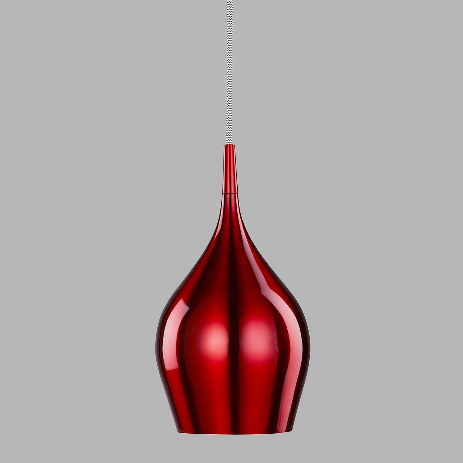 Lampadario Contemporaneo Vibrante Alluminio Rosso 12 Luci E14 6461-12RE