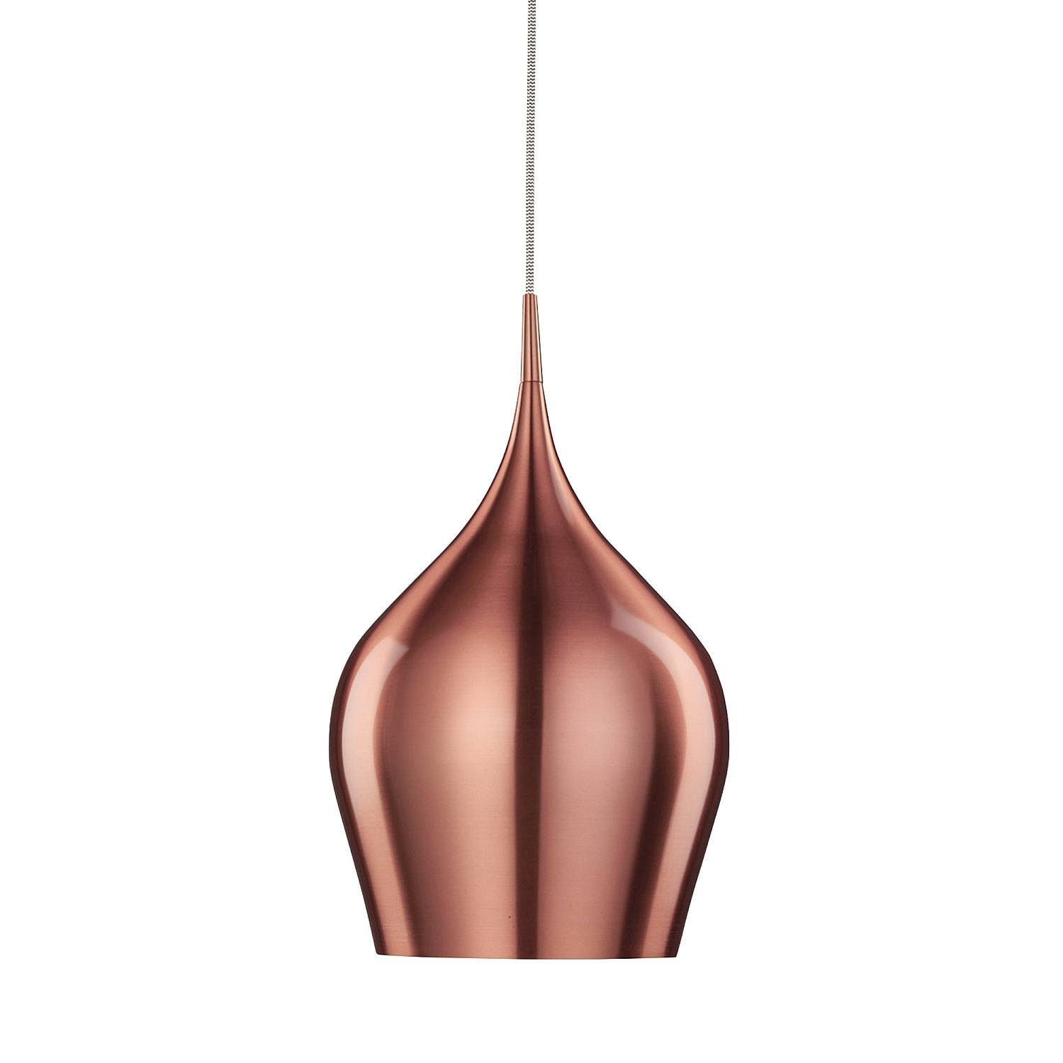 Sospensione Contemporanea Vibrante Alluminio Rosa 1 Luce E27 6461-26CU