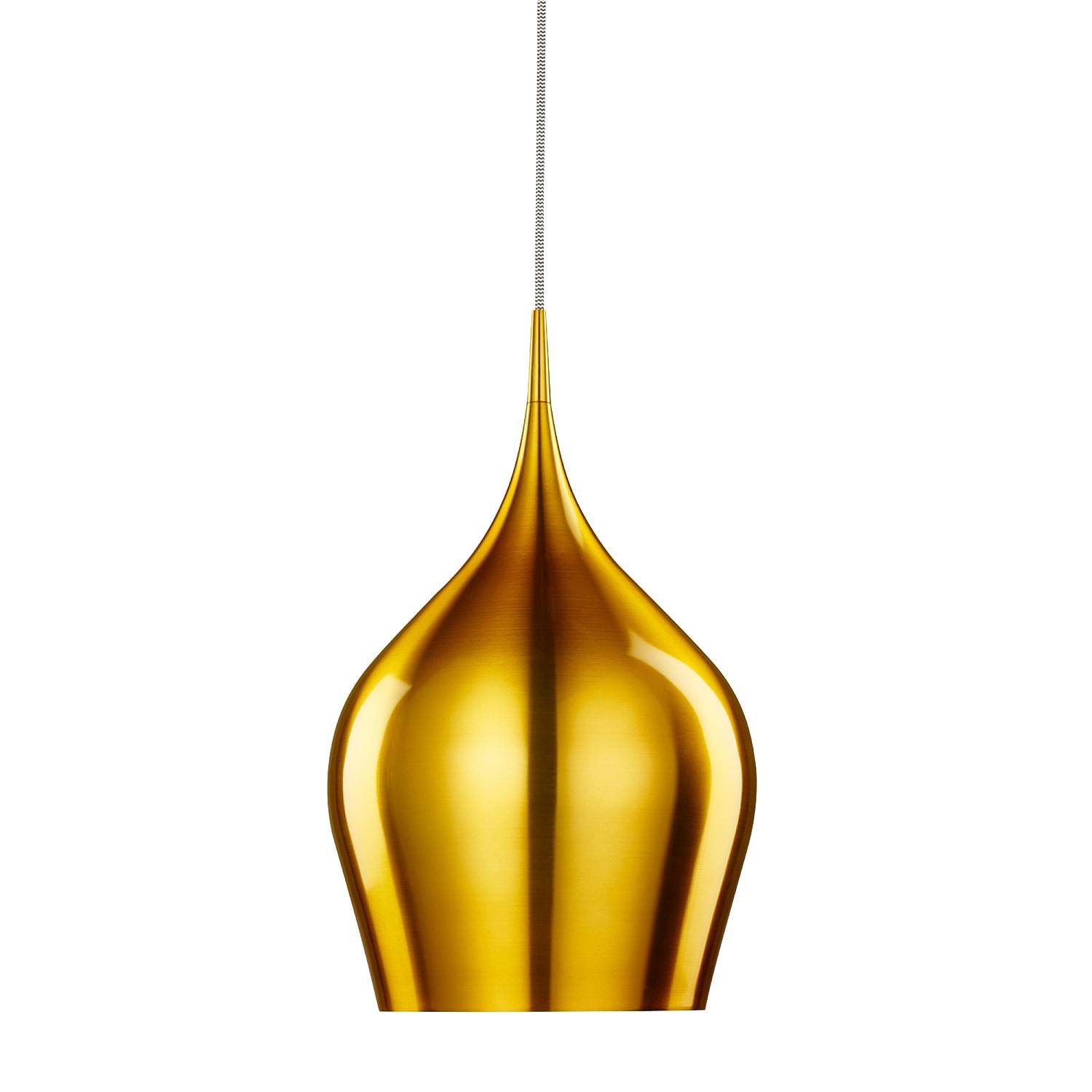 Sospensione Contemporanea Vibrante Alluminio Oro 1 Luce E27 6461-26GO