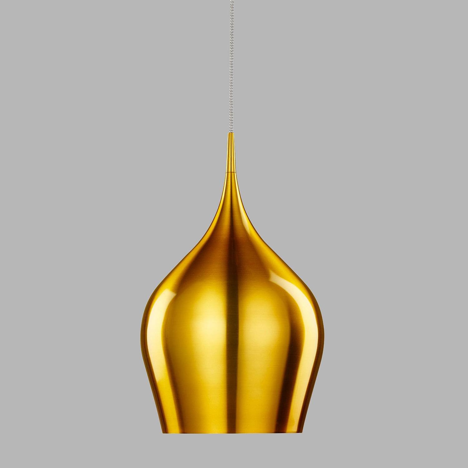 Sospensione Contemporanea Vibrante Alluminio Oro 1 Luce E27 6461-26GO
