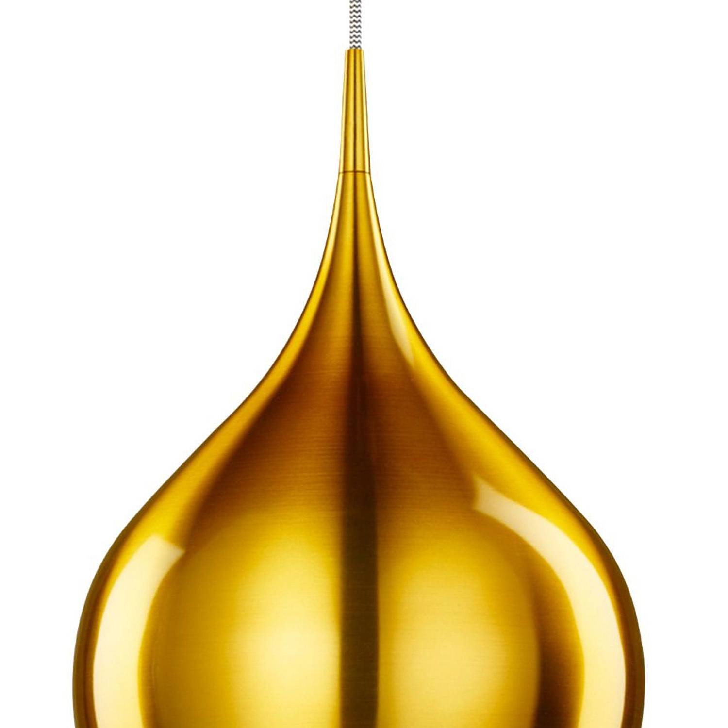 Sospensione Contemporanea Vibrante Alluminio Oro 1 Luce E27 6461-26GO