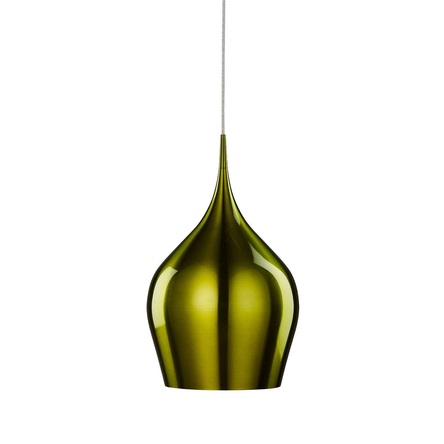 Sospensione Contemporanea Vibrante Alluminio Verde 1 Luce E27 6461-26GR