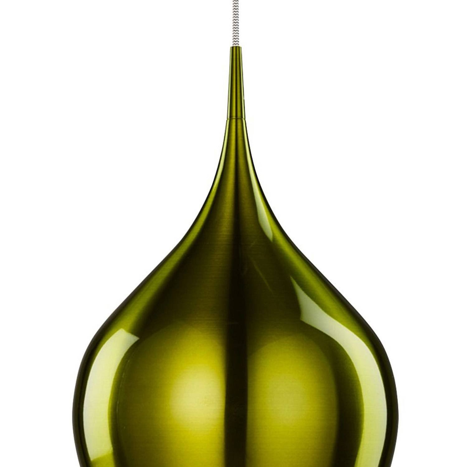 Sospensione Contemporanea Vibrante Alluminio Verde 1 Luce E27 6461-26GR