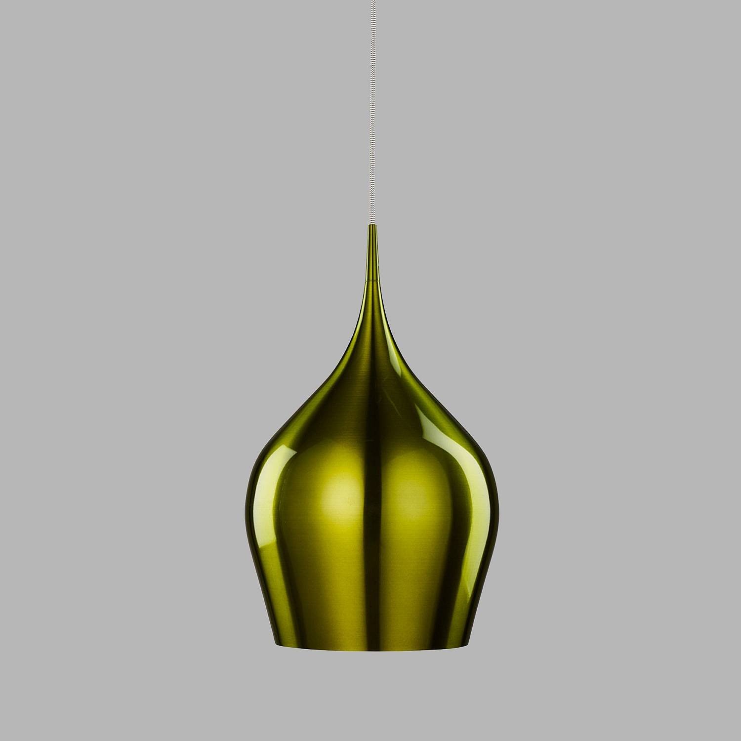 Sospensione Contemporanea Vibrante Alluminio Verde 1 Luce E27 6461-26GR