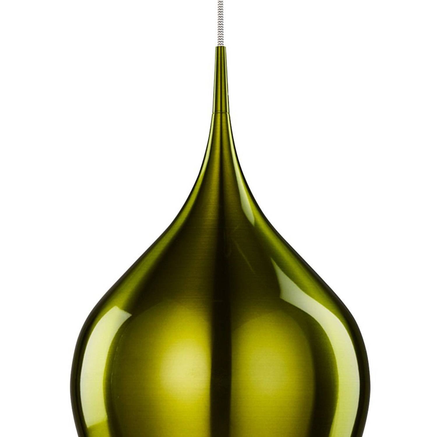 Sospensione Contemporanea Vibrante Alluminio Verde 1 Luce E27 6461-26GR