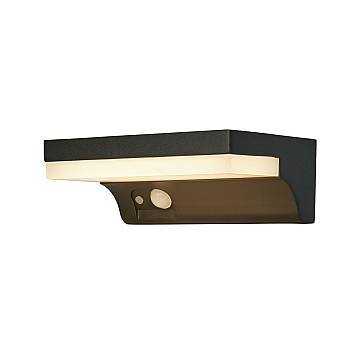 Applique Solare Alluminio Nero Policarbonato Bianco Led 2W 3000K Luce Bassa Applique Solare Alluminio Nero Policarbonato Bianco Led 2W 3000K Luce Bassa
