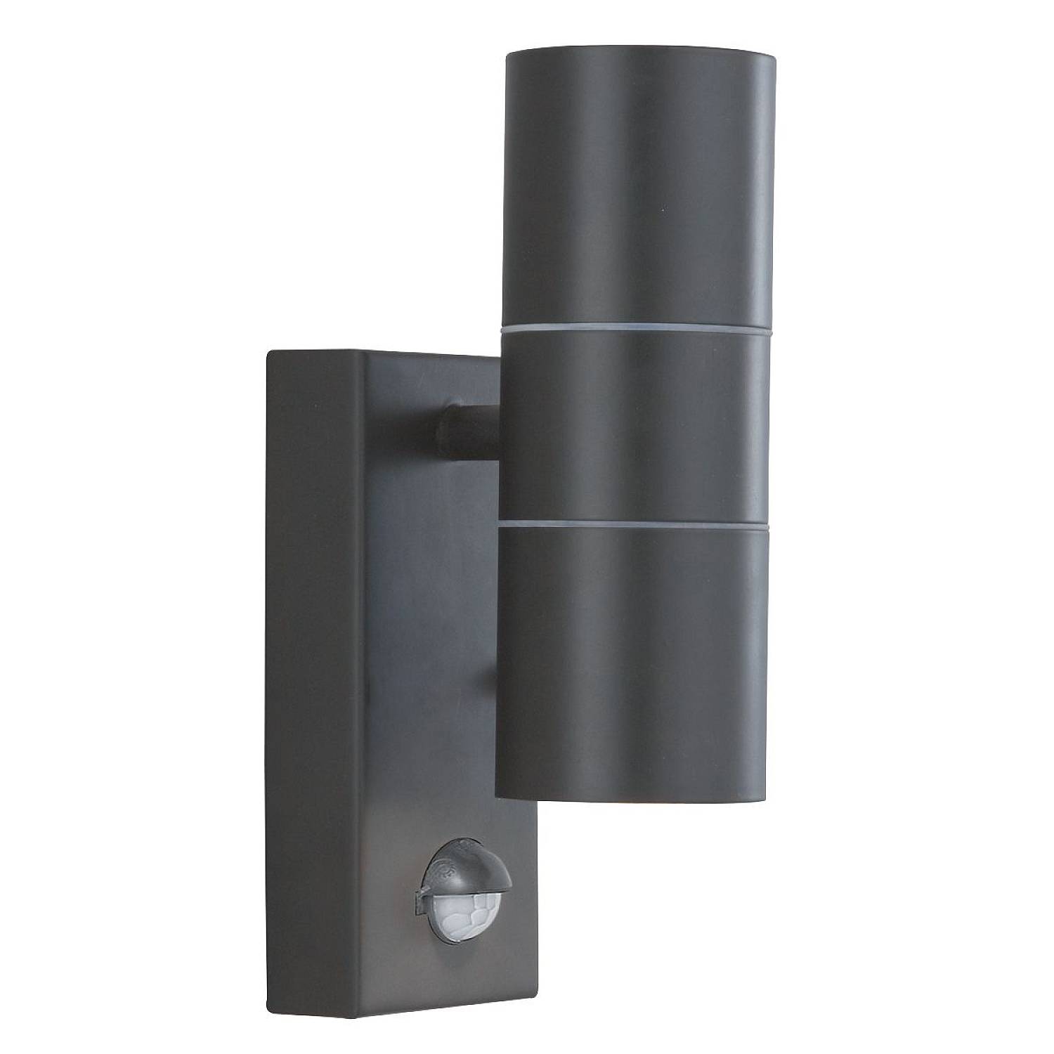 Applique Moderna Metro Acciaio Nero Vetro 2 Luci Gu10 7008-2BK-LED