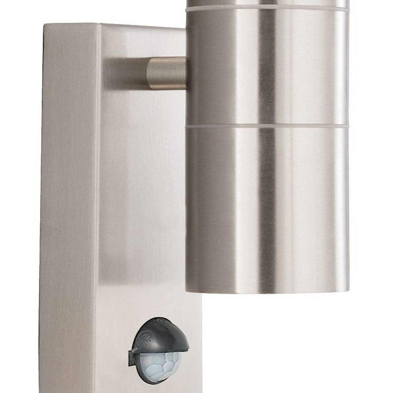 Applique Moderna Metro Acciaio Cromo Vetro 2 Luci Gu10 7008-2SS-LED