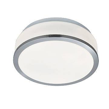 Plafoniera Contemporanea Formaggio Acciaio Argento Vetro Bianco 1 Luce E27 23Cm Plafoniera Contemporanea Formaggio Acciaio Argento Vetro Bianco 1 Luce E27 23Cm