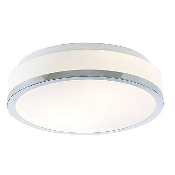Plafoniera Contemporanea Formaggio Acciaio Cromo Vetro Bianco 1 Luce E27 28Cm Plafoniera Contemporanea Formaggio Acciaio Cromo Vetro Bianco 1 Luce E27 28Cm