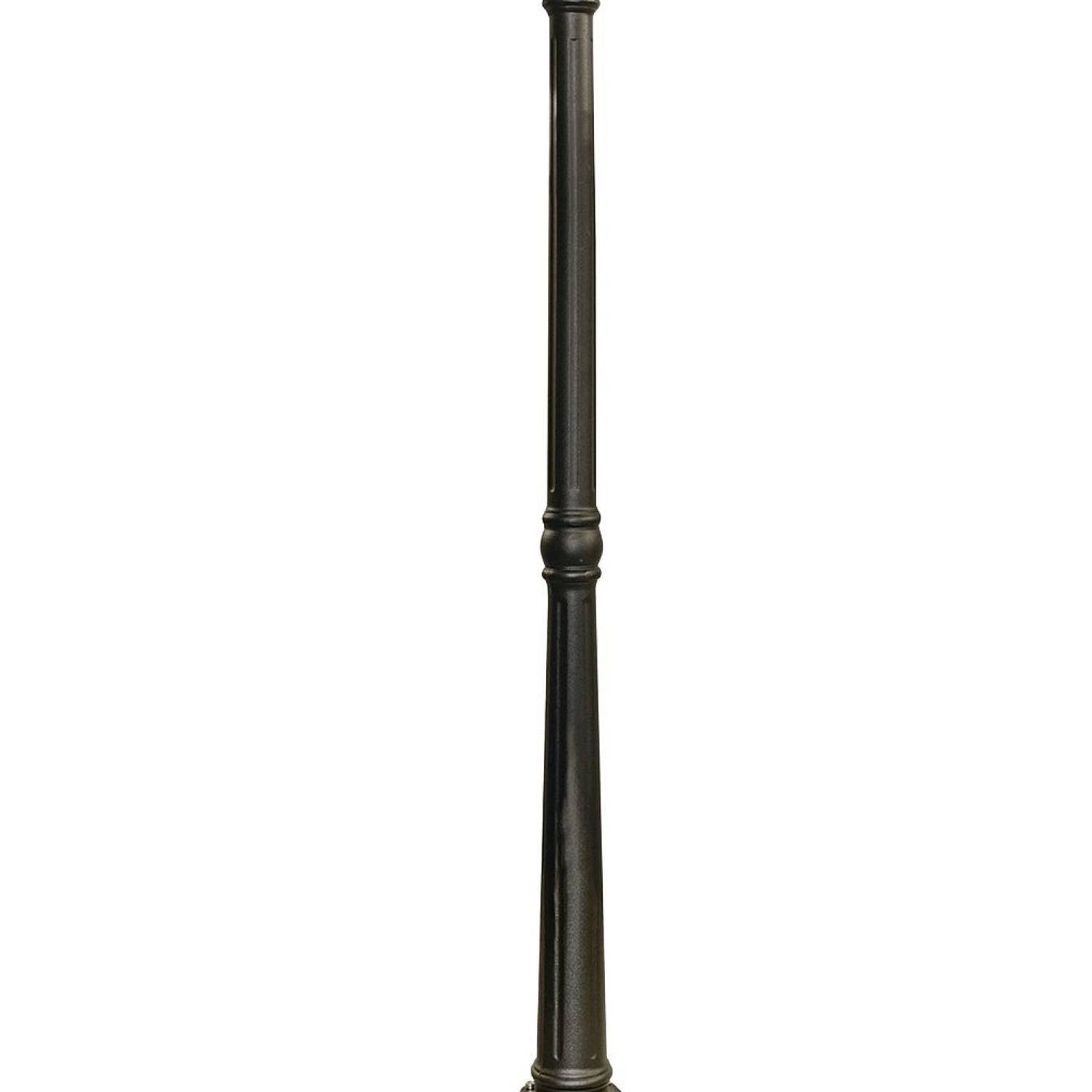 Lampione Da Esterno Rustico-Country Bel Aire Alluminio Nero Vetro 1 Luce E27 7174