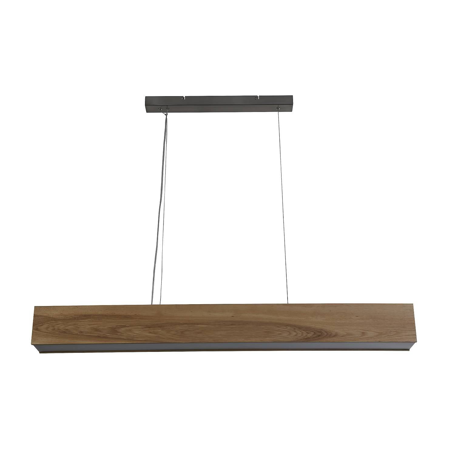 Lampadario Contemporaneo Cenere Acciaio Marrone Legno Argento Led 21W 3000K 7231