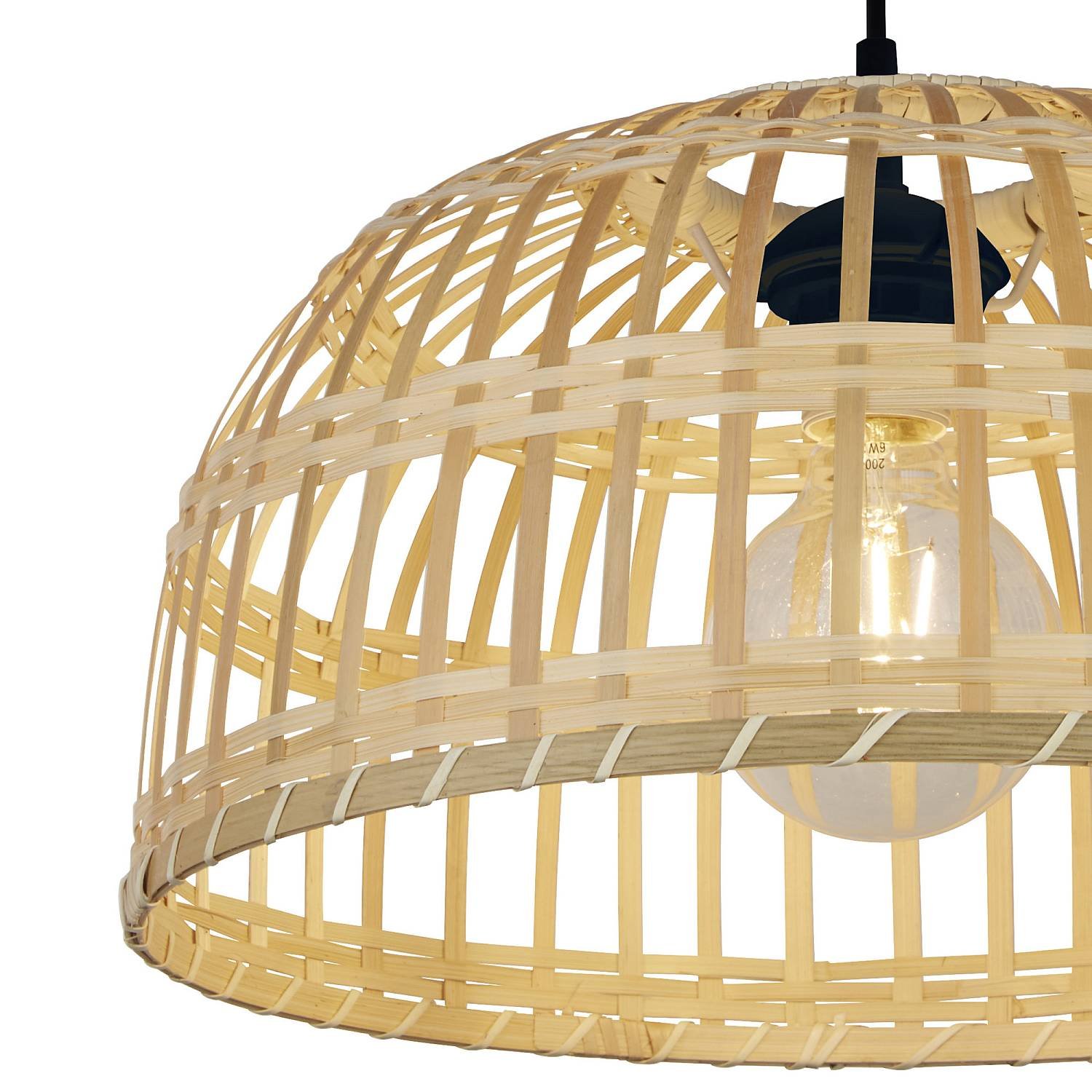 Sospensione Nordica Bali Policarbonato Nero 1 Luce E27 7394CW