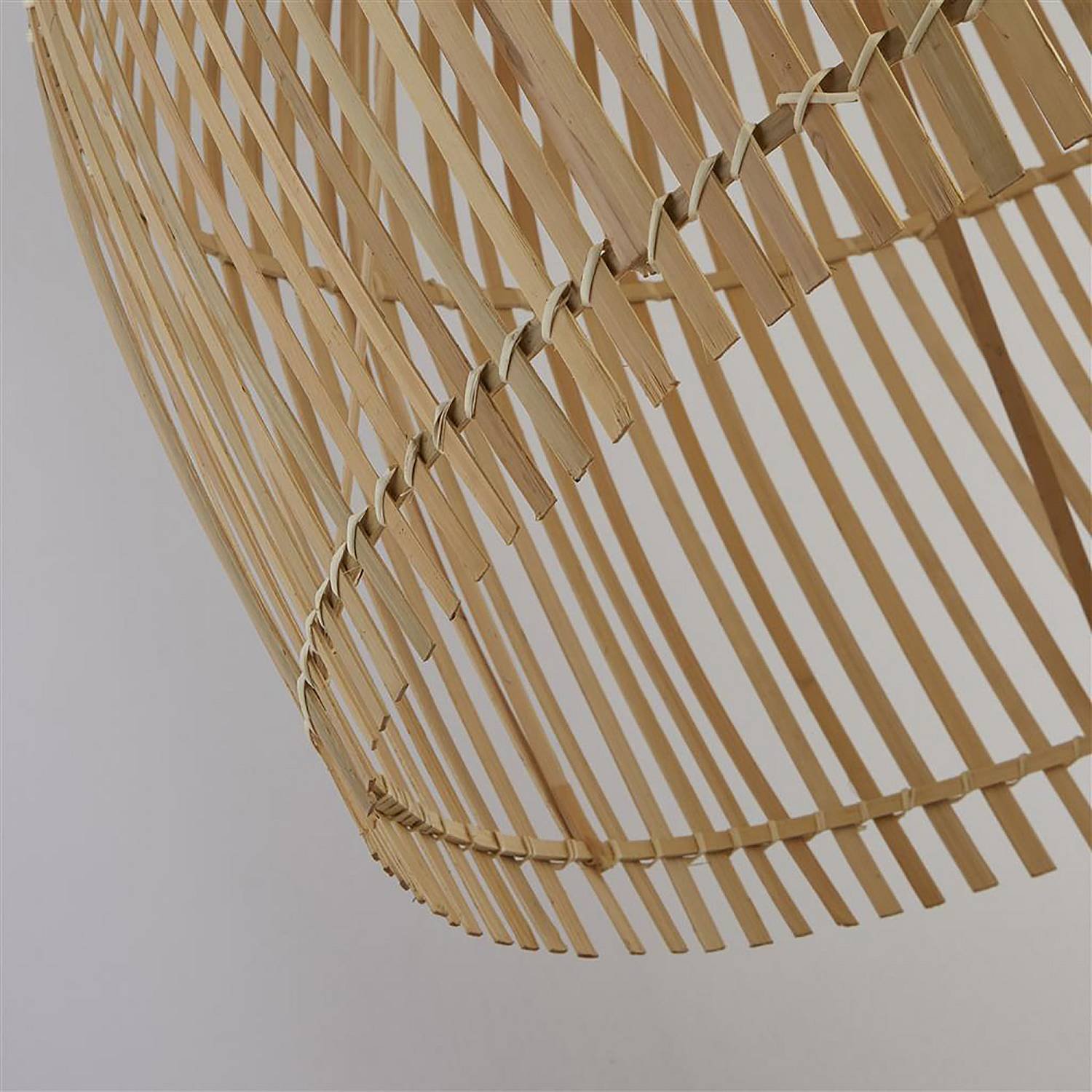 Sospensione Nordica Bali Acciaio Marrone Legno 1 Luce E27 D60Cm 7400CW