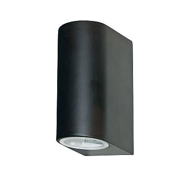 Applique Moderna Eiffel Alluminio Nero Vetro 2 Luci Gu10 Applique Moderna Eiffel Alluminio Nero Vetro 2 Luci Gu10