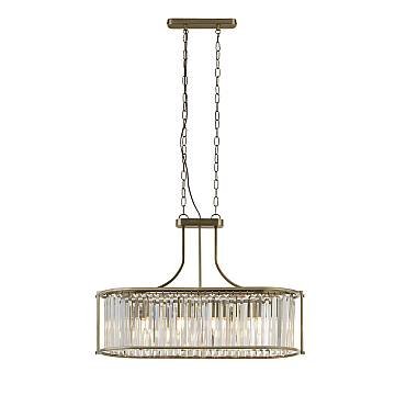 Lampadario Contemporaneo Victoria Acciaio Adjustable Vetro 5 Luci E27 Lampadario Contemporaneo Victoria Acciaio Adjustable Vetro 5 Luci E27
