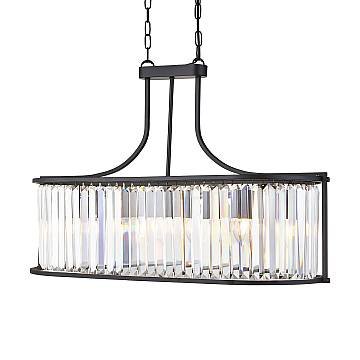 Lampadario Contemporaneo Victoria Acciaio Nero Vetro 5 Luci E27 Lampadario Contemporaneo Victoria Acciaio Nero Vetro 5 Luci E27
