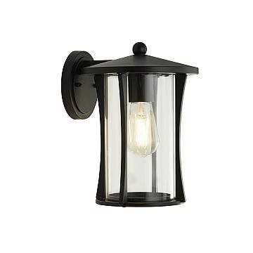 Applique Rustico-Country Pagoda Alluminio Nero Vetro Trasparente 1 Luce E27 Applique Rustico-Country Pagoda Alluminio Nero Vetro Trasparente 1 Luce E27