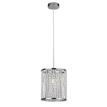 Sospensione Contemporanea Elisa Acciaio Cromo Vetro 1 Luce E27 Sospensione Contemporanea Elisa Acciaio Cromo Vetro 1 Luce E27
