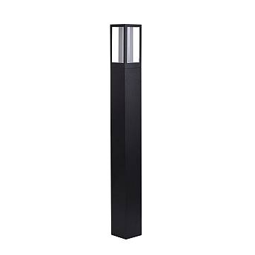 Paletto Da Esterno Moderno Viale Alluminio Nero Policarbonato 1 Luce Gu10 73Cm Paletto Da Esterno Moderno Viale Alluminio Nero Policarbonato 1 Luce Gu10 73Cm